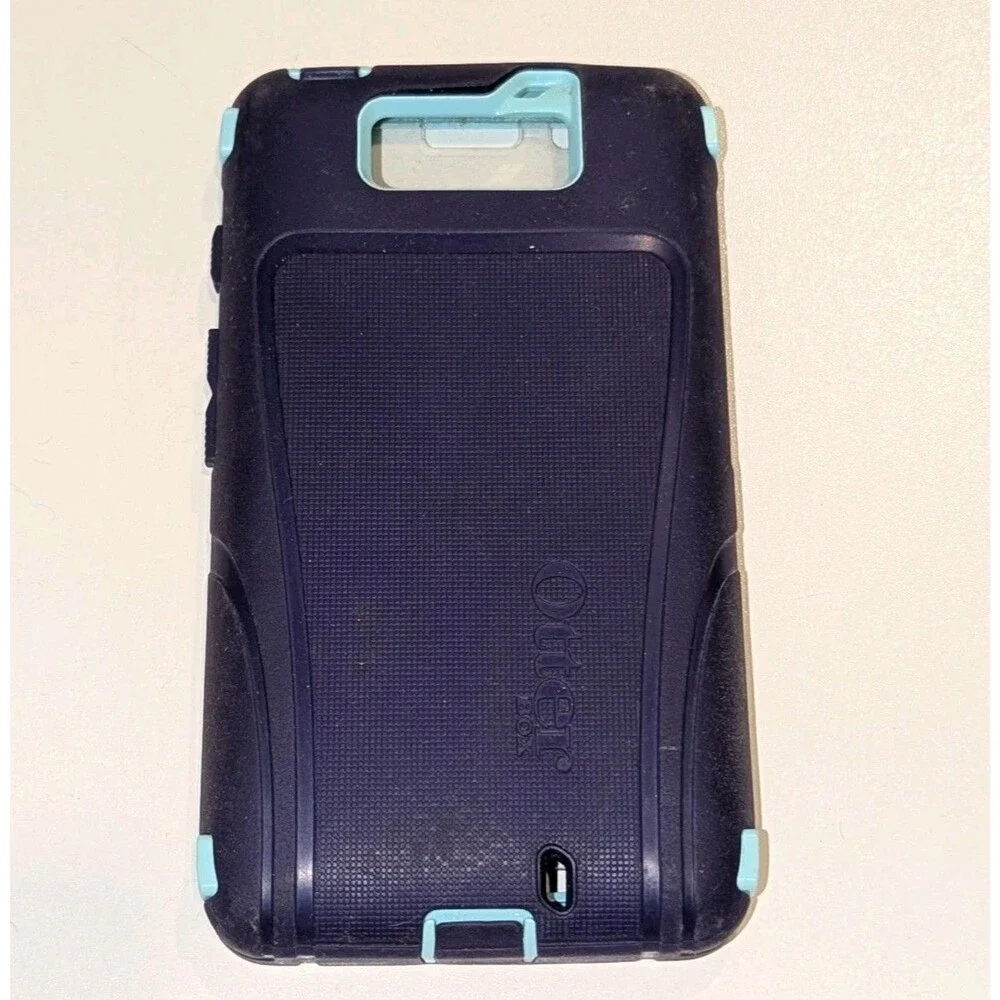 Original OtterBox Defender Case‎ for Motorola Droid Purple Aqua Blue